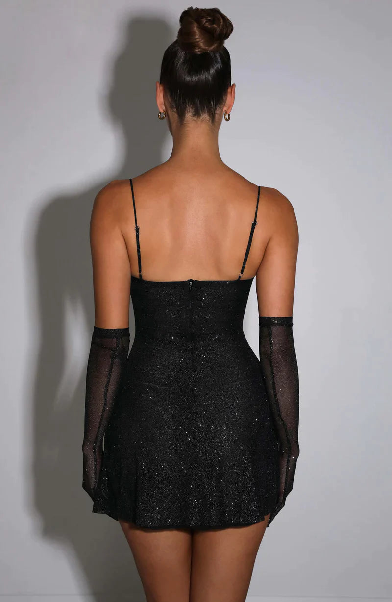 New | Black Sparkle Mini Dress